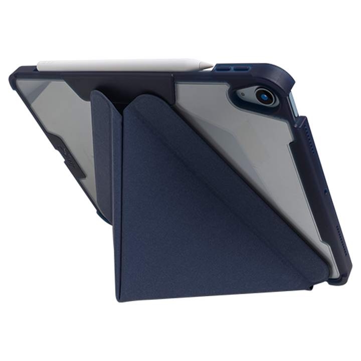 เคสไอแพดแอร์5 แอร์4 (iPad Air5 Air4) สีน้ำเงิน กันกระแทก หลังใส