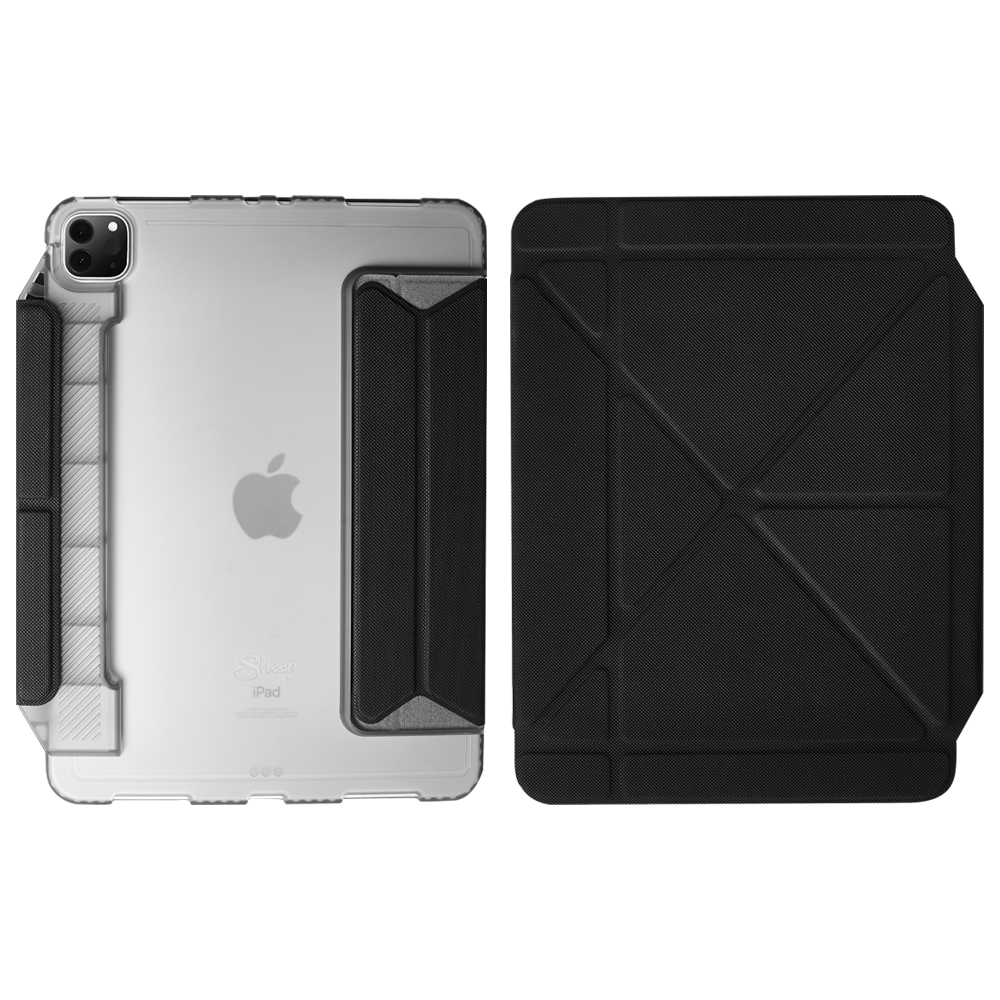 เคสไอแพดโปร 12.9 เจน5 Case iPad Pro 12.9 Gen 5 2021 สีดำ พับแนวตั้ง พับแนวนอนใส่ปลอกปากกา