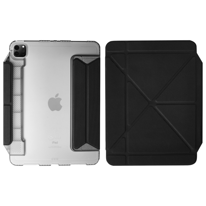 เคสไอแพดโปร 12.9 เจน5 Case iPad Pro 12.9 Gen 5 2021 สีดำ พับแนวตั้ง พับแนวนอนใส่ปลอกปากกา