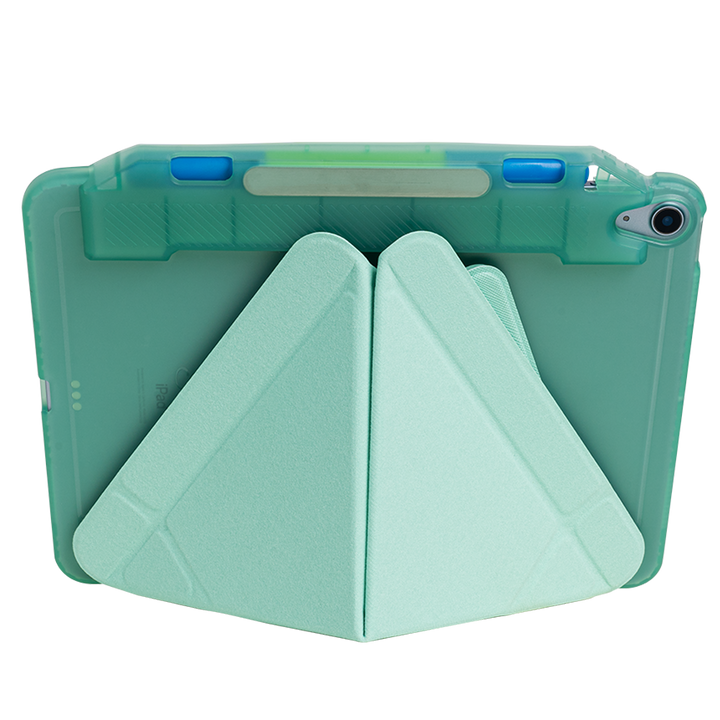 เคสไอแพดแอร์5 แอร์4 Case iPad Air5 Air4 พับแนวนอน สีเขียว ใส่ปลอกปากกา