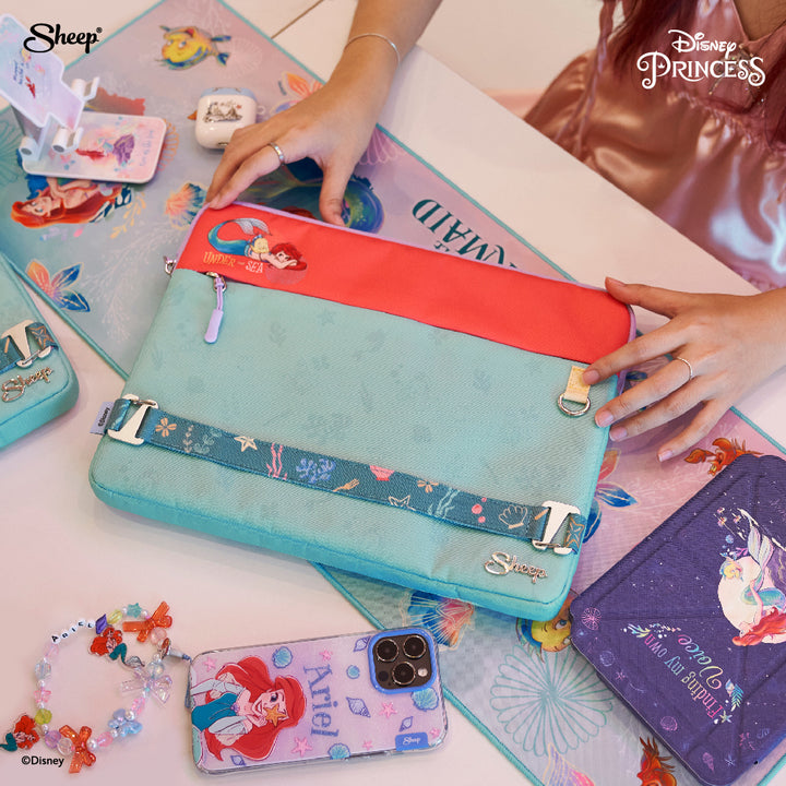 กระเป๋าเจ้าหญิงแอเรียล แถมเข็มกลัดเซบาสเตียน ฟาวเดอร์ mermaid bag