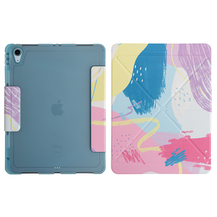 เคสไอแพด แอร์5 แอร์4 (Case iPad Air5 Air4) Unicorn สีฟ้า ด้านหลัง