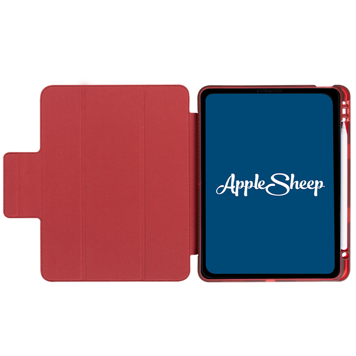 เคส iPad แอร์4 Air5 / Air4 สีแดง มีรางปากกาไอแพด