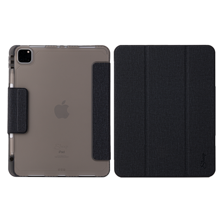 เคส ไอแพด โปร11 M1 เจน3 สีดำ(Black) ด้านหลัง ปกพับสามทบ