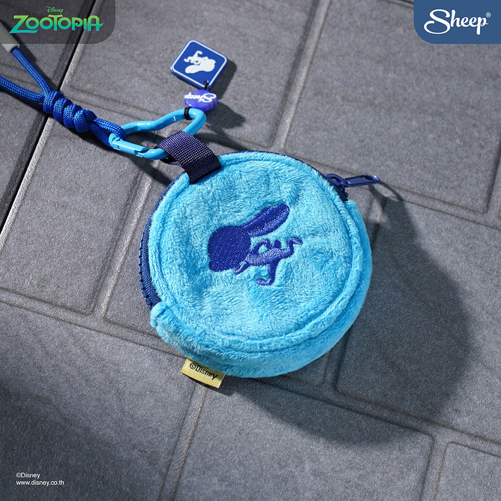 mini gadget bag zootopia สีฟ้า กระต่าย จูดี้ ซูโทเปีย judy hopps พวงกุญแจกระเป๋า มีตะขอห้อย