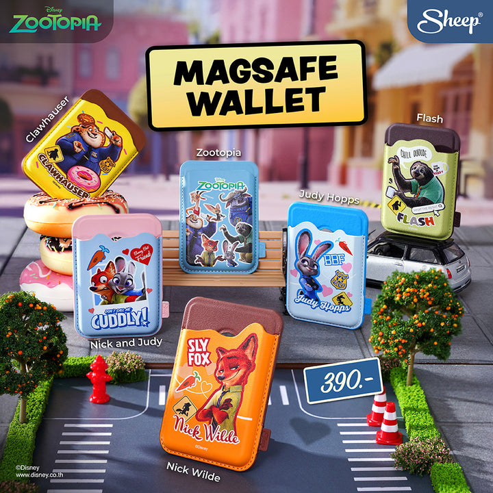 magsafe wallet zootopia เคสใส่บัตร ซูโทเปีย ลิขสิทธิ์แท้ ดิสนีย์ phone accessories