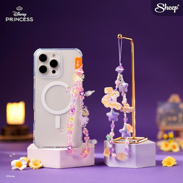 สายคล้องโทรศัพท์น่ารัก ๆ Charm ห้อยมือถือลูกปัด Rapunzel Disney ราพันเซล