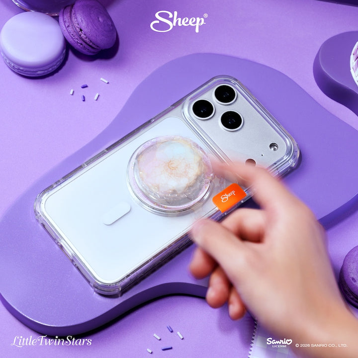 phone accessories ลิตเติ้ลทวินสตาร์ little twin stars ใช้คู่เคส sanrio ลิขสิทธิ์แท้ ที่แปะมือถือ magsafe หมุน ได้ griptok