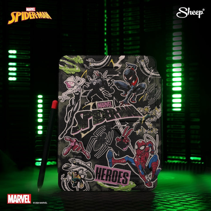 เคสไอแพดแถมปลอกปากกา เคส Marvel Spider-Man ลิขสิทธิ์แท้ เคส iPad และ iPad Pro