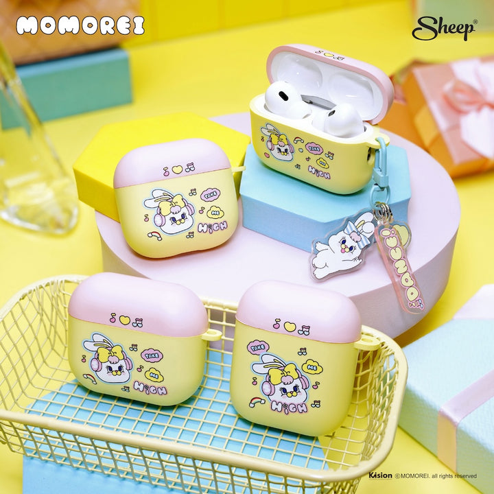 momorei เคสแอร์พอด สีพาสเทล ลิขสิทธิ์แท้ accessories คิ้ว น่ารัก airpods case โมโมเรอิ