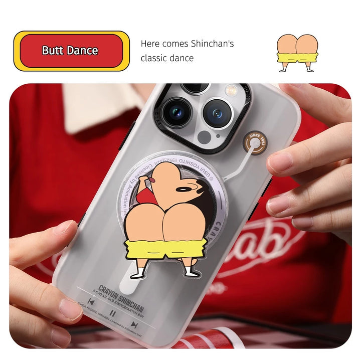 griptok ลายชินจัง แบบแม่เหล็ก Rock อุปกรณ์เสริมมือถือยอดนิยม สำหรับสายแฟชั่น