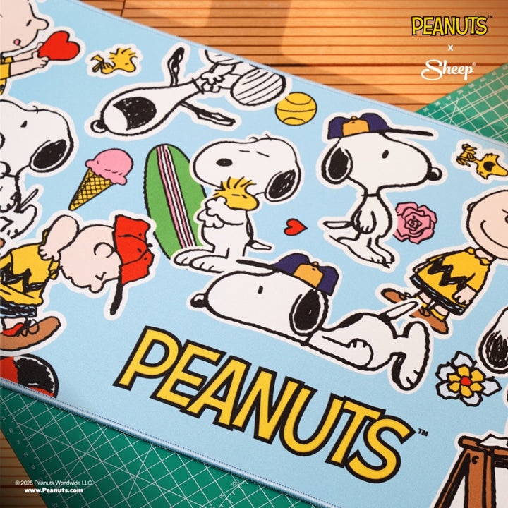 แผ่นรองเม้าส์แก๊ง peanuts แผ่นรองเม้าส์ลาย peanuts Mousepad Peanuts