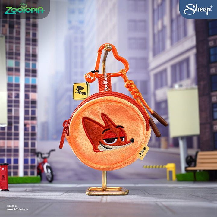 พวงกุญแจกระเป๋า สีส้ม zootopia nick wilde นิค จิ้งจอก ซูโทเปีย mini gadget bag มีตะขอห้อย