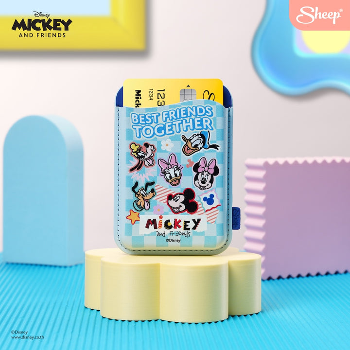 magsafe wallet mickey mouse ที่ใส่บัตร มิคกี้เมาส์ สีฟ้า blue card holder disney