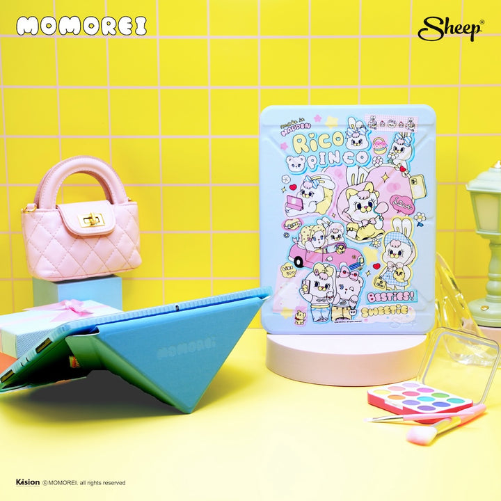 ipad case momorei rico pinco เคสไอแพด โมโมเรอิ สีพาสเทล พับแนวตั้ง นอน