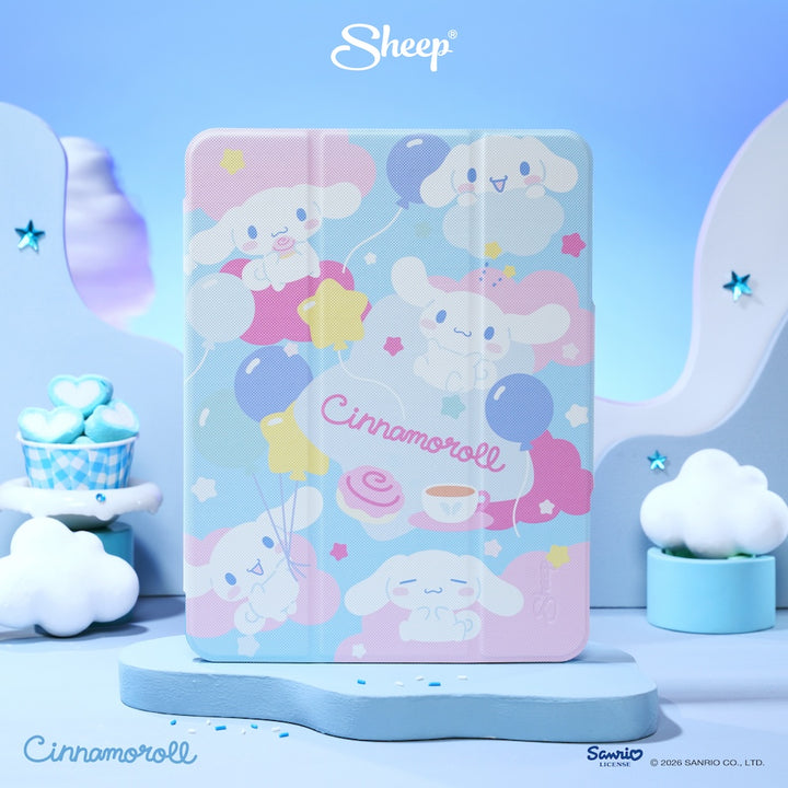 เคสไอแพด ซินนามอนโรล สีฟ้า ชมพู cinnamoroll ipad case ซานริโอ้ ลิขสิทธิ์ sanrio กันกระแทก น้ำหนักเบา พกง่าย