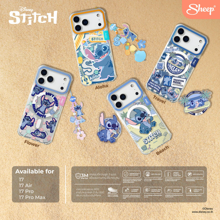 เคสไอโฟน 17 air pro max stitch สติทช์ iphone case พร้อมส่ง ลายน่ารัก magsafe แม่เหล็ก ของแถม กันกระแทก