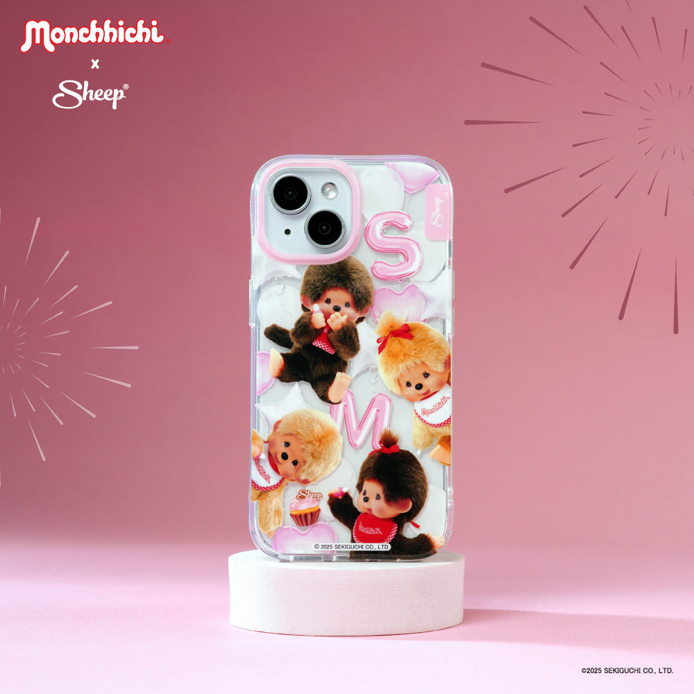 monchhichi เคส ไอโฟน สีชมพู ม่อนชิชิ beige iphone case มอนชิชิ สีเบจ ทอง sketch sheep