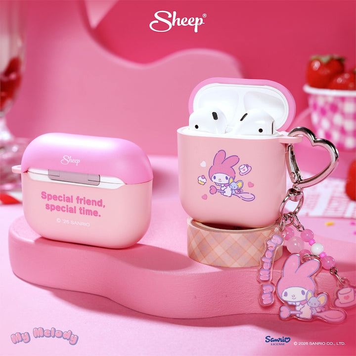 airpods case my melody เคสแอร์พอด 4 pro 3 สีชมพู มายเมโลดี้ ลิขสิทธิ์แท้ sanrio ซานริโอ้ พร้อมส่ง