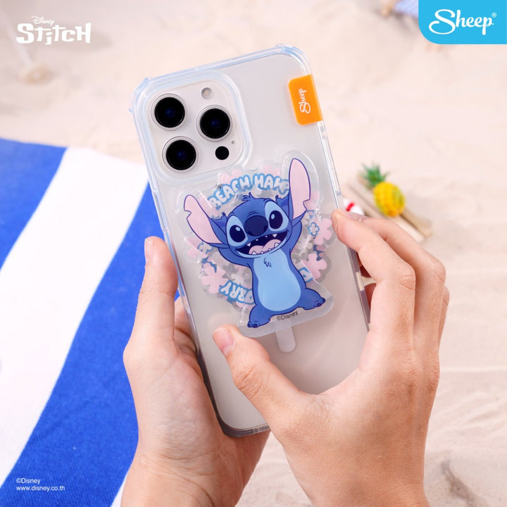 ที่แปะโทรศัพท์ หมุนได้ ที่ติดโทรศัพท์สติช ของน่ารัก Stitch วงแม่เหล็ก Disney stitch จับถือได้ถนัดมือ