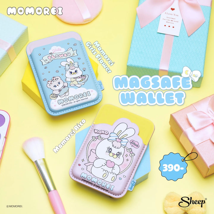 momorei เคส สีพาสเทล ใส่บัตร magsafe wallet card holder แต่งเคส accessories