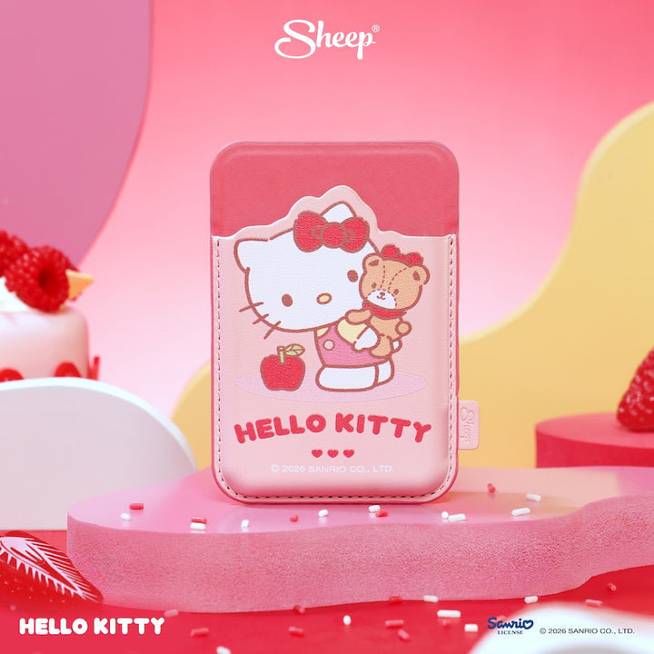 เคสใส่บัตร hello kitty คิตตี้ สีแดง ชมพู sheep phone wallet magsafe accessories ลิขสิทธิ์แท้ ใช้คู่เคส sanrio ซานริโอ้
