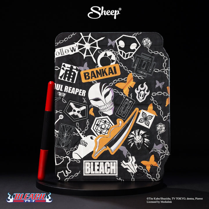 เคส ไอแพด บลีช bleach เทพมรณะ ipad case สีดำ เท่ๆ แถม ปลอกปากกา กันกระแทก กันงอ พับได้ แนวตั้ง นอน