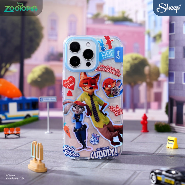 เคสไอโฟน ซูโทเปีย ลายน่ารัก คู่จิ้น nick &amp; judy iPhone case zootopia ดิสนีย์ แบบใส นิค จูดี้