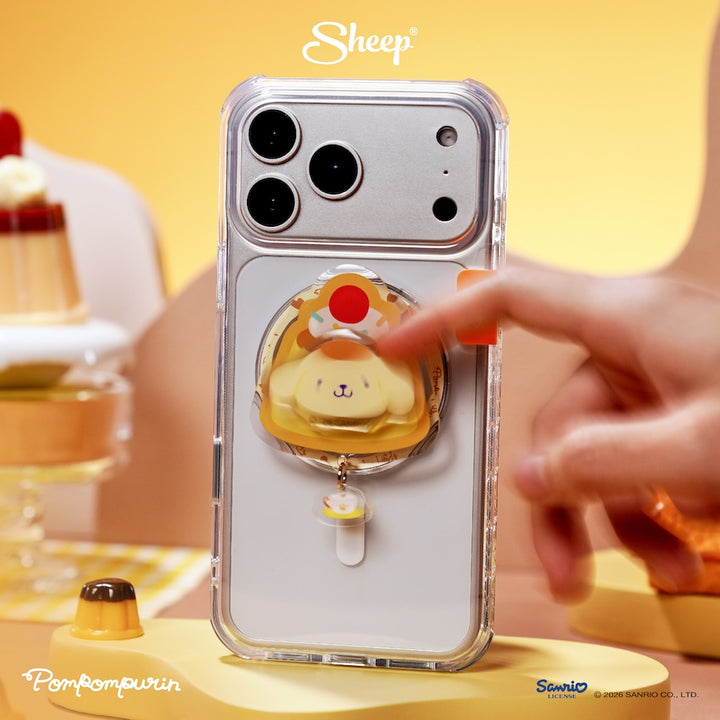 phone accessories ปอมปอมปูริน pompompurin ใช้คู่เคส sanrio ลิขสิทธิ์แท้ ที่แปะมือถือ magsafe หมุน ได้ griptok