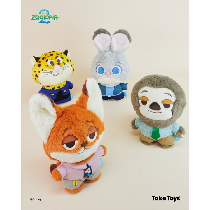 ตุ๊กตา take toys zootopia 2 disney plush ดิสนีย์ ซูโทเปีย nick wilde judy hopps flash clawhauser
