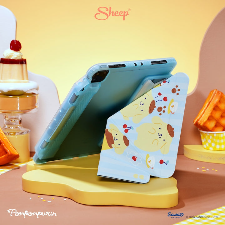 เคสไอแพด กันงอ ปอมปอมปูริน pompompurin ipad case กันกระแทก ลิขสิทธิ์แท้ sanrio แถม ปลอกปากกา ซานริโอ้ สีเหลือง ฟ้า