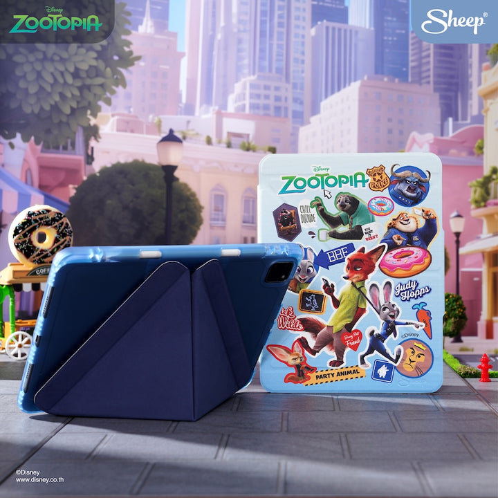 เคสไอแพด ซูโทเปีย ดิสนีย์ สีฟ้า zootopia iPad case กันกระแทก น้ำหนักเบา