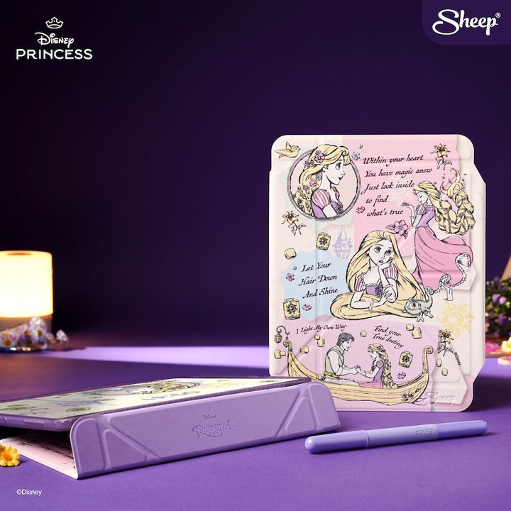 เคสไอแพดมีที่เก็บปากกา เคส iPad Pro, เคส iPad Air ของแท้ Disney Rapunzel ราพันเซล