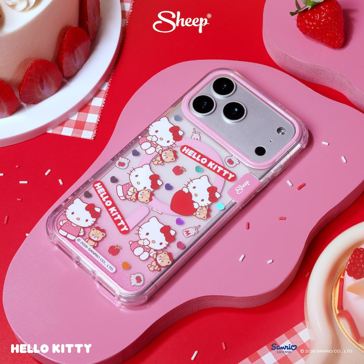 เคสคิตตี้ ไอโฟน ลายน่ารัก hello kitty iphone case magsafe ลิขสิทธิ์แท้ sanrio สีแดง ชมพู ซานริโอ้ canvas กันกระแทก