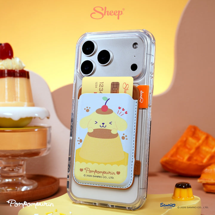 phone wallet pompompurin เคสใส่บัตร ปอมปอมปุริน ใช้คู่เคส sanrio magsafe accessories ที่ใส่บัตร ลิขสิทธิ์แท้
