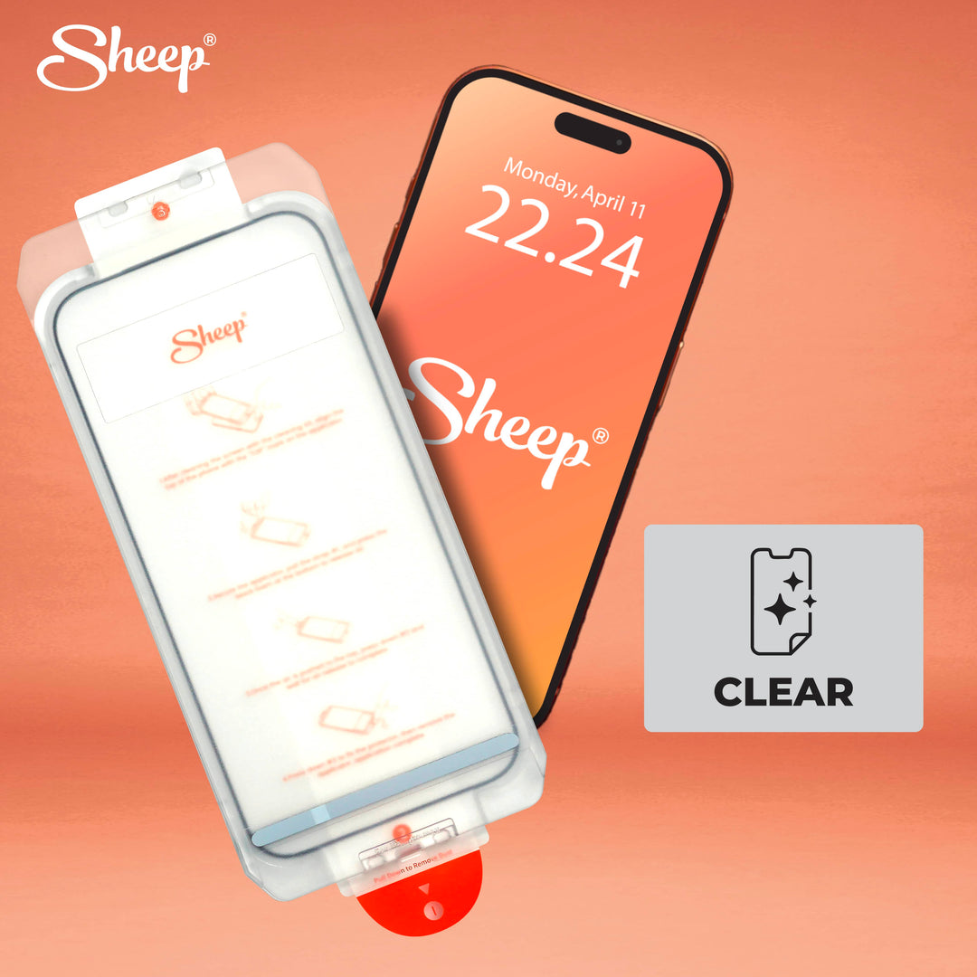 ฟิล์มกระจก sheep protector iphone ไอโฟน 17 pro max air ติดง่าย 9H กันรอย
