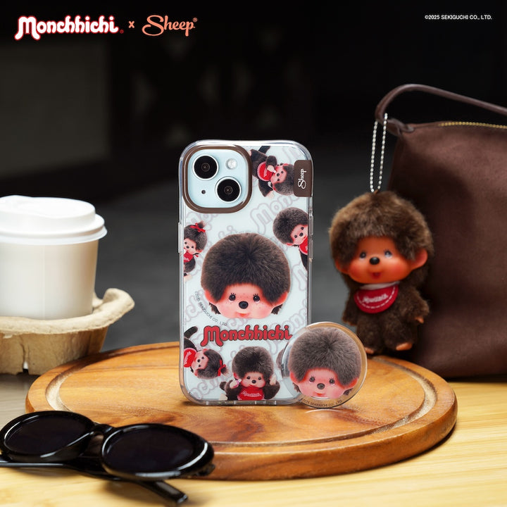 เคสไอโฟน ม่อนชิชิ monchhichi iphone case ลายน่ารัก โชว์สีเครื่อง กันกระแทก ลิขสิทธิ์แท้