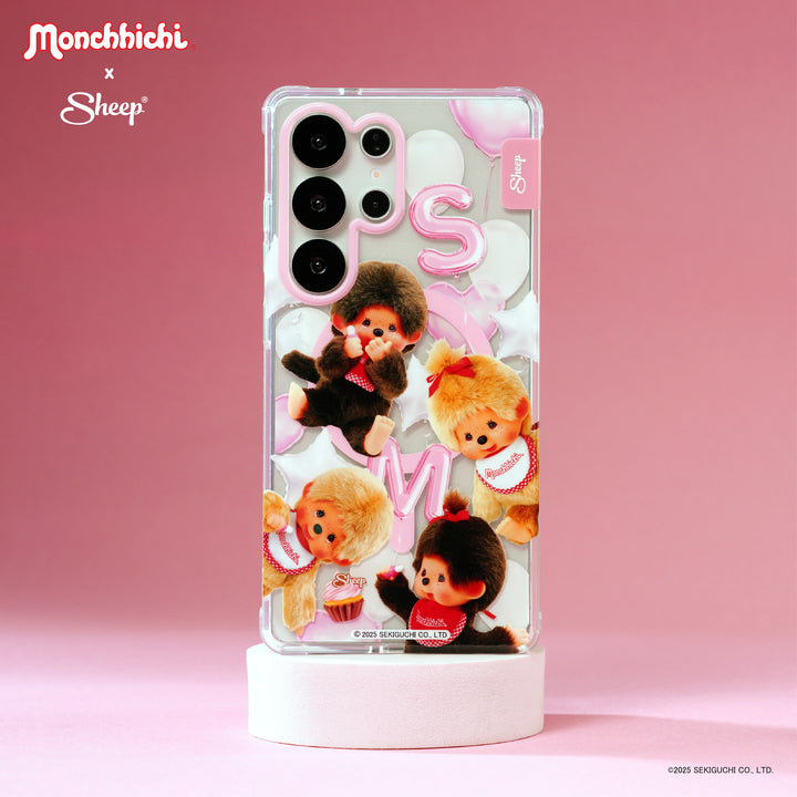 monchhichi เคส สีชมพู ม่อนชิชิ ซัมซุง มอนชิชิ สีเบจ ทอง beige samsung magsafe case sheep canvas