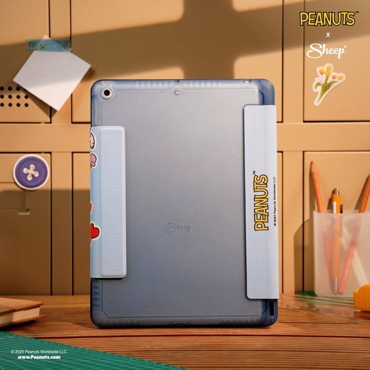 iPad Peanuts เคสคอลแลป Peanuts เคสไอแพด peanuts สีฟ้า Snoopy