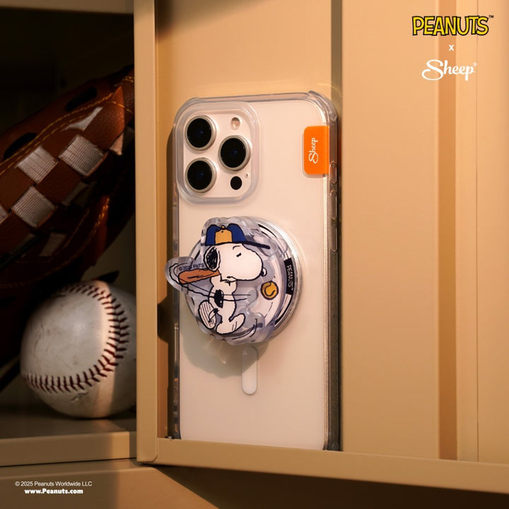 เคส Snoopy ตีเบสบอล Griptok Snoopy ที่ตั้งโทรศัพท์ Snoopy  เคสลายหมาน่ารัก
