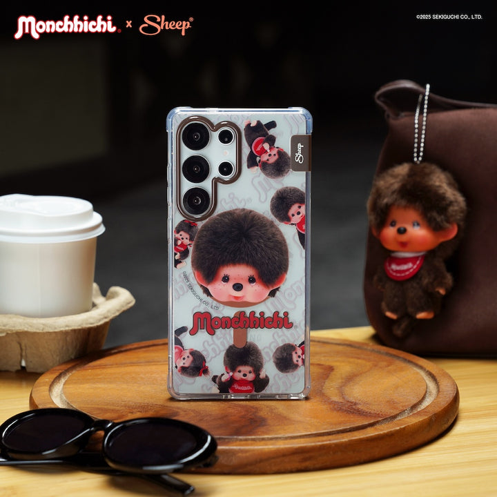 monchhichi เคสซัมซุง ม่อนชิชิ ลายน่ารัก แบบใส magsafe case samsung กันกระแทก