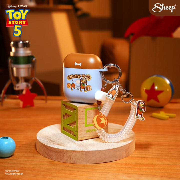 ทอย สตอรี่ airpods Toy Story 5 ลิขสิทธิ์แท้ ดิสนีย์ Disney เคส case ของสะสม แอร์พอด slinky dog สี ฟ้า น้ำตาล keyring ของเล่น