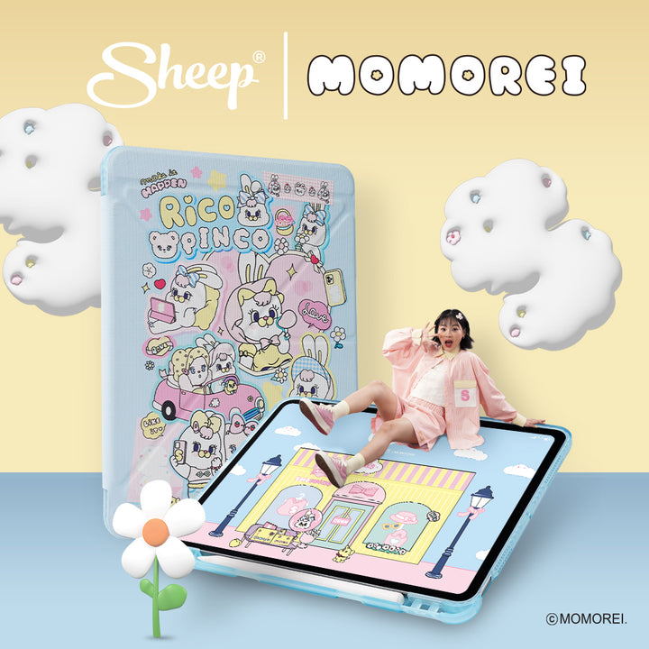 เคสไอแพด ลายน่ารัก สีพาสเทล ipad case momorei rico pinco โมโมเรอิ