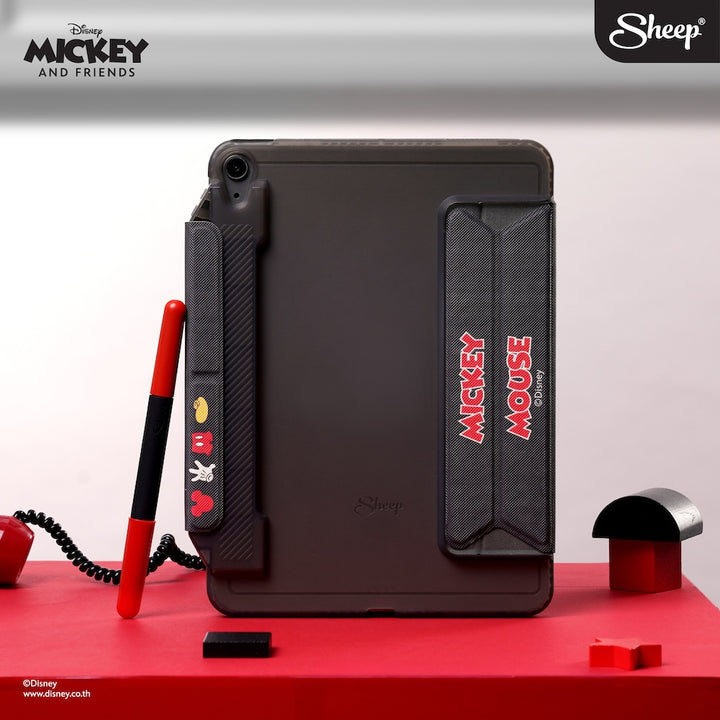 ipad case mickey mouse  เคสไอแพด มิคกี้ เม้าส์ สีดำ กันงอ กันกระแทก ดิสนีย์