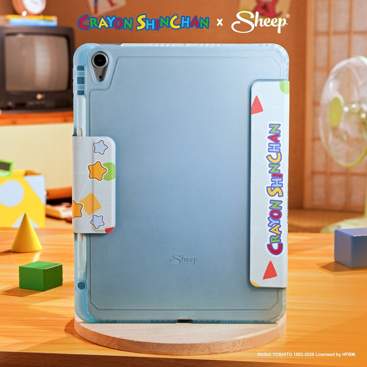 เครยอน ชินจัง ipad case เคสไอแพด crayon shinchan สีเขียว ฟ้า ลิขสิทธิ์แท้ กันกระแทก น้ำหนักเบา พกง่าย