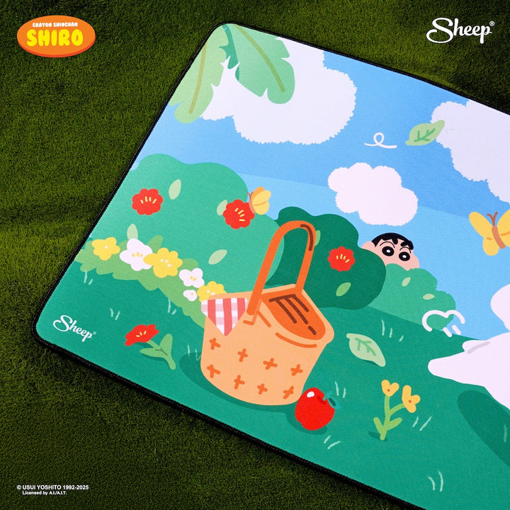Mousepad Shiro แผ่นรองเม้าส์ ชิโร่ พร้อมส่ง ครบเซทชินจัง อุปกรณ์เสริมวางคอมแบบยาว