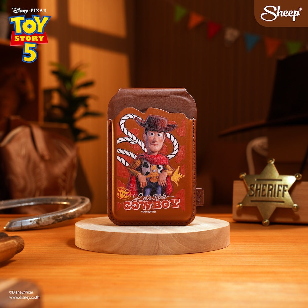 woody Toy Story 5 ลิขสิทธิ์แท้ ดิสนีย์ Disney MagSafe Phone wallet stand ที่ใส่บัตร แปะมือถือ ของสะสม ทอย สตอรี่ ตั้งได้