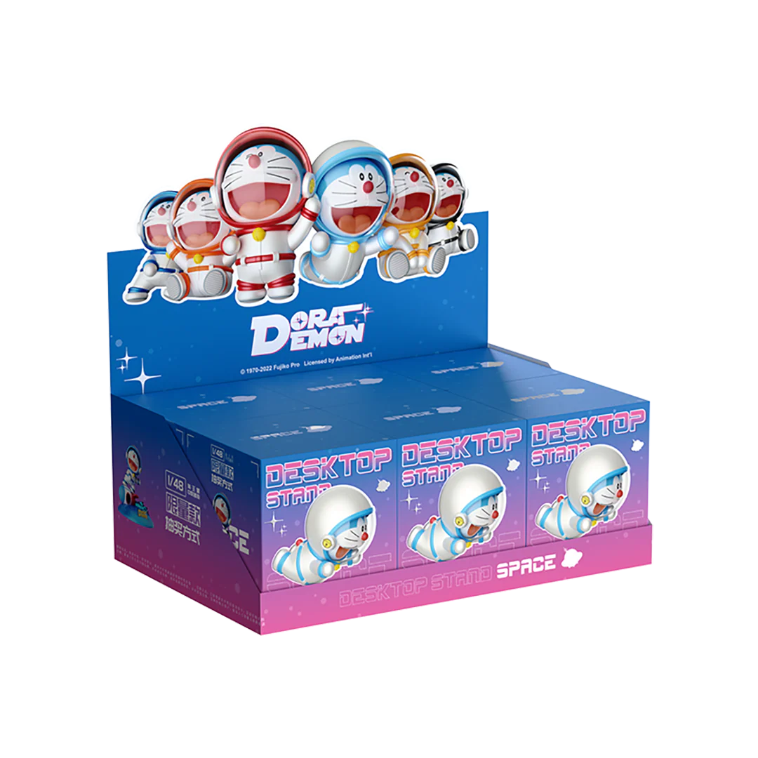 กล่องสุ่ม ที่ตั้งมือถือ โดเรม่อน rock doraemon phone stand blind box โดราเอม่อน นักบินอวกาศ