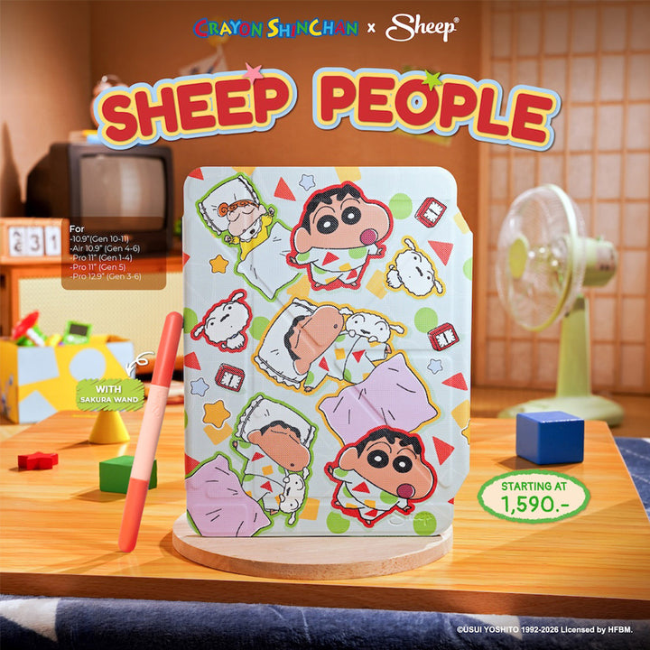 เคสไอแพด Sheep People Crayon Shinchan ชินจัง ลิขสิทธิ์แท้