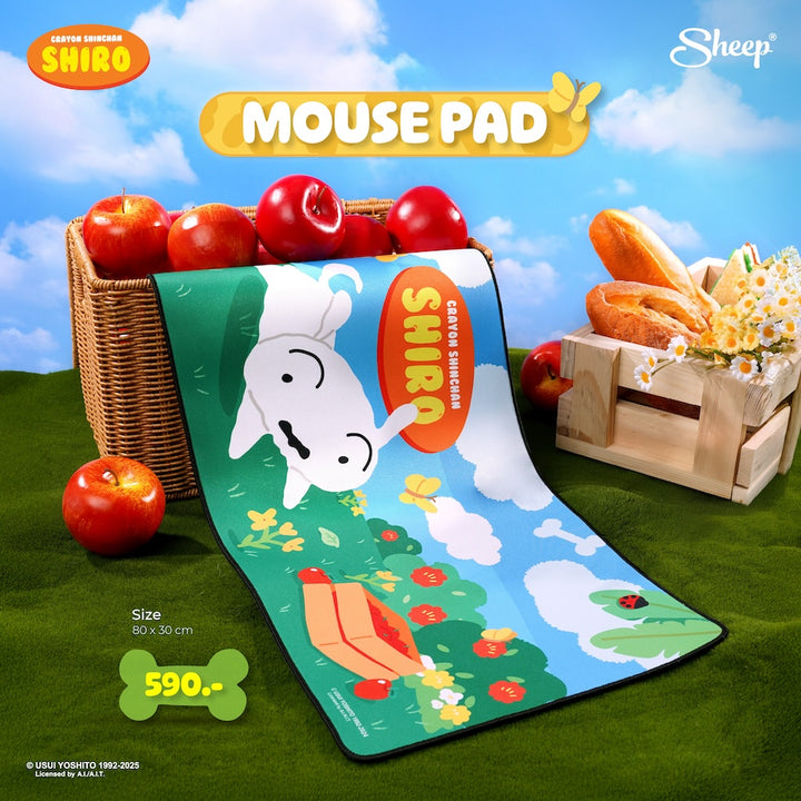 Mousepad ชิโร่ Crayon Shin-chan แผ่นรองเมาส์ Shiro แผ่นรองเม้าส์ ชินจัง